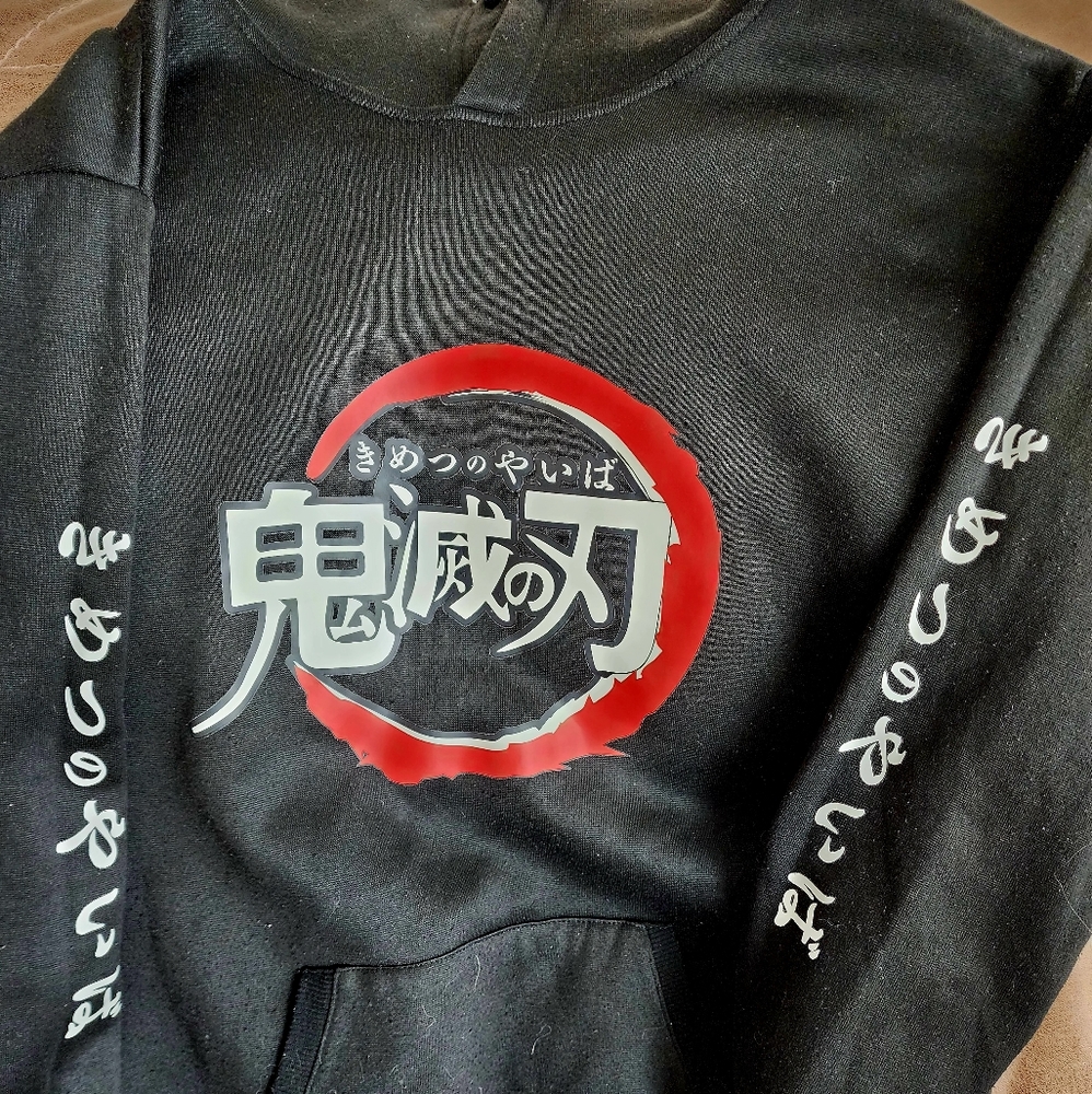 Size large Demin Slayer front pocket sweatshirt